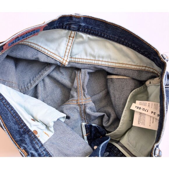 Acne Studios Log Mid Blue Jeans Size 26 Loose Fitting - Picture 8 of 9